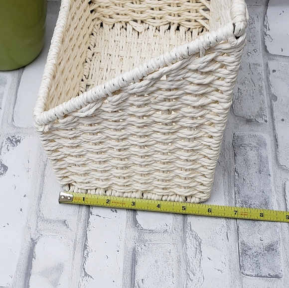 High/Low Rope Rattan Baskets Storage Bin - Picture 9 of 11